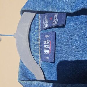 Bill Blass xl Button Down Jean jacket must see